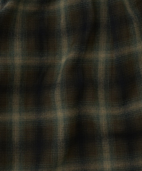 ADAM PATEK(アダムパテック)の「【ADAMPATEK/アダムパテック】 brushed shade ombrecheck easytrouser オンブレチェックイージートラウザー(その他パンツ・レディース・ブラウン/グリーン・1)」の13枚目の写真