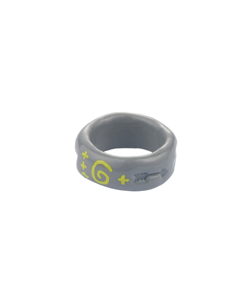 NFF（エヌエフエフ）の「ドゥードル ボールドリング（グレー）（リング・レディース・その他・8号/6号/4号/20号/18号/16号/14号/12号/10号/2号/22号）」の4枚目の写真