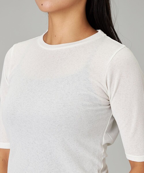 Chacott（チャコット）の「シアーワッフルハーフスリーブTシャツ（その他トップス・レディース・グレイッシュベージュ・M/L）」の10枚目の写真