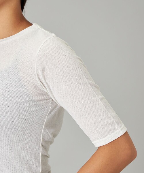 Chacott（チャコット）の「シアーワッフルハーフスリーブTシャツ（その他トップス・レディース・グレイッシュベージュ・M/L）」の11枚目の写真