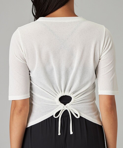 Chacott（チャコット）の「シアーワッフルハーフスリーブTシャツ（その他トップス・レディース・グレイッシュベージュ・M/L）」の13枚目の写真