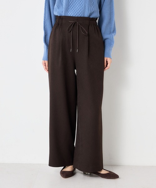 GALLORIA（ギャローリア）の「ドロストワイドパンツ（その他パンツ・レディース・ブラウン/ブラック系その他・M/L/S/LL）」の2枚目の写真