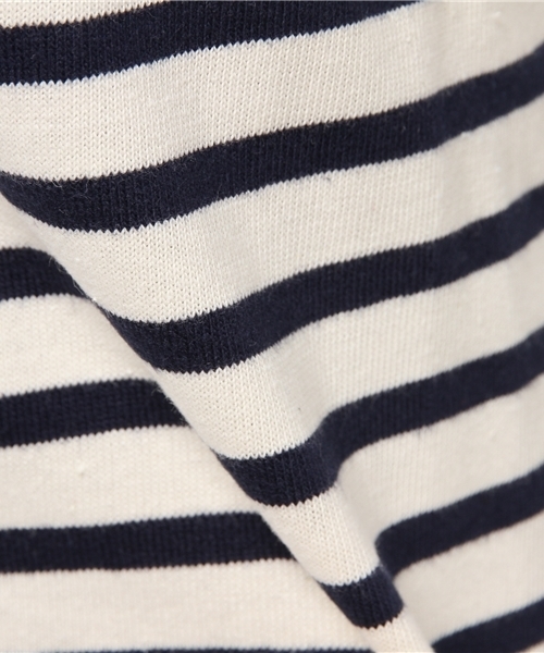 earth music&ecology（アースミュージックアンドエコロジー）の「【2016Summer】ボートネックボーダー半袖プルオーバー（Tシャツ/カットソー・レディース・ネイビー/オフホワイト/LT.Gray/ライトイエロー/レッド/アイボリー・FREE）」の13枚目の写真