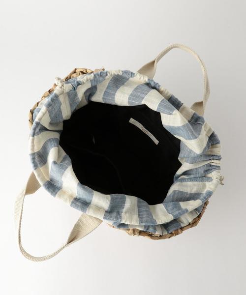 Another Edition（アナザーエディション）の「テープミニバスケットトート/AEBC Tape MiniBSK TOTE（かごバッグ・レディース・オフホワイト/オリーブ・FREE）」の11枚目の写真