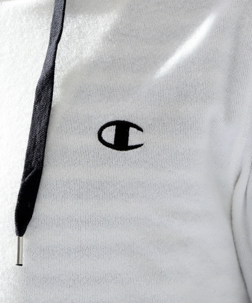 Champion（チャンピオン）の「【別注】【セットアップ対応】Champion パイル パーカー（パーカー・メンズ・グレー/ネイビー/ホワイト・3/2/4）」の7枚目の写真