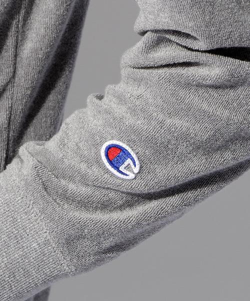 Champion（チャンピオン）の「【別注】【セットアップ対応】Champion パイル パーカー（パーカー・メンズ・グレー/ネイビー/ホワイト・3/2/4）」の21枚目の写真