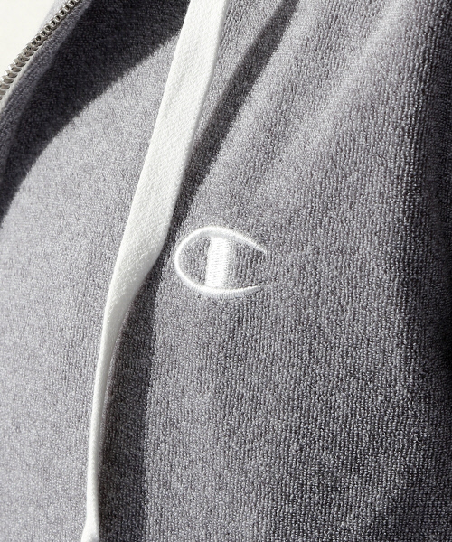 Champion（チャンピオン）の「【別注】【セットアップ対応】Champion パイル パーカー（パーカー・メンズ・グレー/ネイビー/ホワイト・3/2/4）」の22枚目の写真