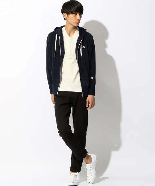 Champion（チャンピオン）の「【別注】【セットアップ対応】Champion パイル パーカー（パーカー・メンズ・グレー/ネイビー/ホワイト・3/2/4）」の19枚目の写真