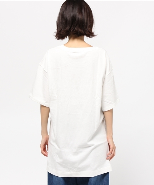 Heather（ヘザー）の「サイドスリットBIGT 727038（Tシャツ/カットソー・レディース・ブラック/ヘザ－グレー/アイボリー・FREE）」の6枚目の写真