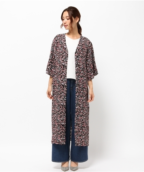 SLY(スライ)の「DIRNDL FLOWER GOWN(カーディガン/ボレロ・レディース・ライトブルー/ブラック/ワインレッド・FREE)」の4枚目の写真