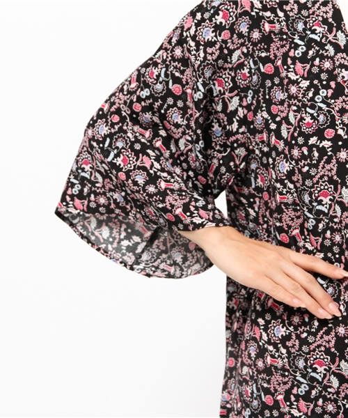 SLY(スライ)の「DIRNDL FLOWER GOWN(カーディガン/ボレロ・レディース・ライトブルー/ブラック/ワインレッド・FREE)」の8枚目の写真