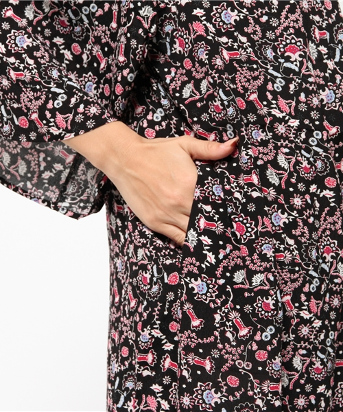 SLY(スライ)の「DIRNDL FLOWER GOWN(カーディガン/ボレロ・レディース・ライトブルー/ブラック/ワインレッド・FREE)」の9枚目の写真