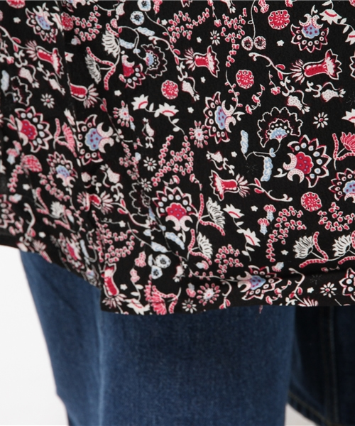 SLY(スライ)の「DIRNDL FLOWER GOWN(カーディガン/ボレロ・レディース・ライトブルー/ブラック/ワインレッド・FREE)」の10枚目の写真