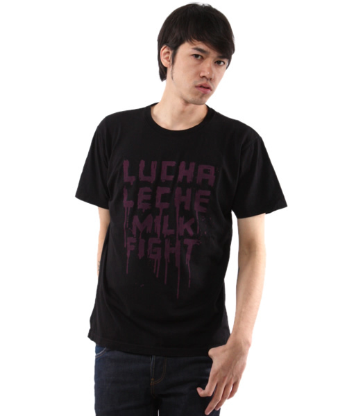MILKBOY(ミルクボーイ)の「LUCHA LECHE TEE(Tシャツ/カットソー・メンズ・ホワイト/ブラック/ライトブルー・MEDIUM/SMALL/LARGE)」の5枚目の写真