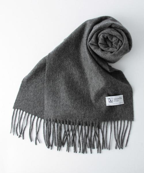 BEAUTY&YOUTH UNITED ARROWS(ビューティーアンドユースユナイテッドアローズ)の「<JHONSTONS> CASHMUFF SOLID/マフラー◆(マフラー・メンズ・ブラック/グレー/ベージュ/ネイビー・FREE)」の2枚目の写真