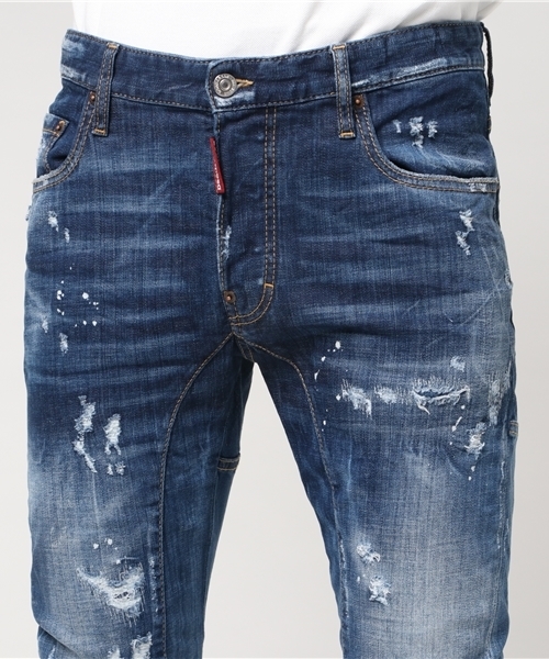 DSQUARED2 Dark Ripped Tuxedo Pant ダメージ デニム ジーンズ 楽天市場】DSQUARED2 ディースクエアード S74LB1043 Dark Ripped
