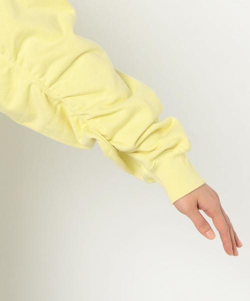 Another Edition（アナザーエディション）の「袖ギャザープルオーバー◆（スウェット・レディース・ライム/ブラック・FREE）」の7枚目の写真