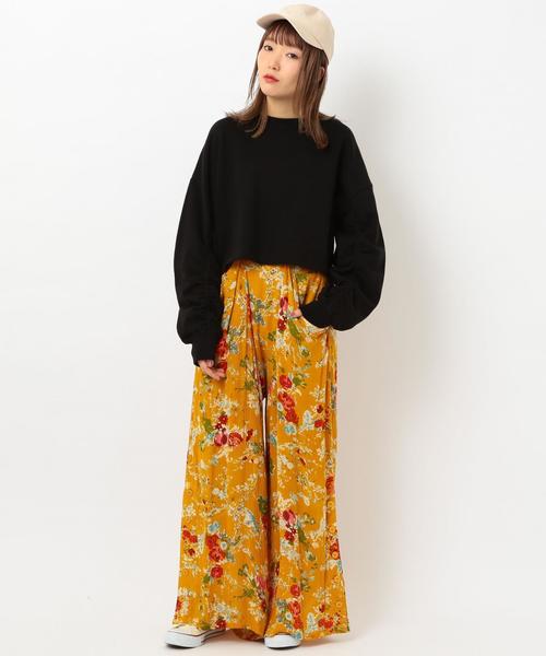 Another Edition（アナザーエディション）の「袖ギャザープルオーバー◆（スウェット・レディース・ライム/ブラック・FREE）」の3枚目の写真