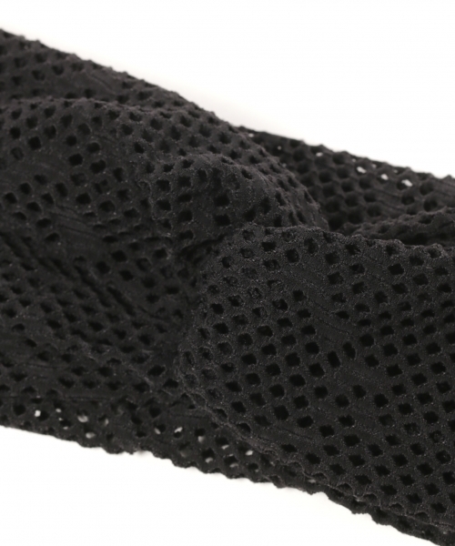 LEPSIM（レプシィム）の「メッシュBIGヘアターバン 749086（ヘアバンド・レディース・ネイビー/グレー/ブラック・ONE SIZE）」の5枚目の写真