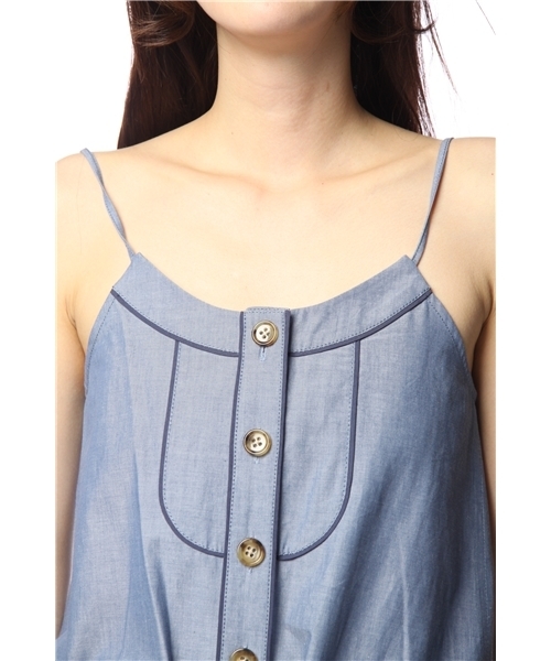 NANO universe（ナノユニバース）の「バギーオールインワン（サロペット/オーバーオール・レディース・ブルー/ブラック・36/38）」の5枚目の写真