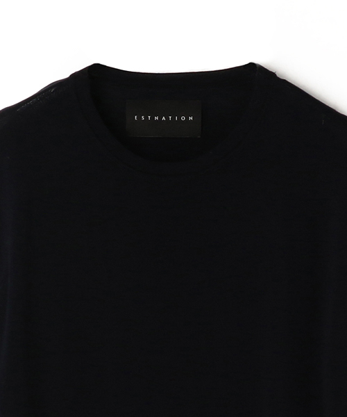 ESTNATION（エストネーション）の「ESTNATION ウォッシャブルシルクニットTシャツ（ニット/セーター・メンズ・ホワイト/ネイビー/ライトグレー・MEDIUM/SMALL/LARGE）」の11枚目の写真
