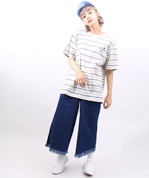 PUNYUS | FUGUドッグボーダーTシャツ(Tシャツ/カットソー)