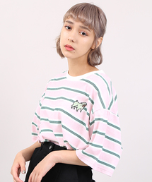 PUNYUS | FUGUドッグボーダーTシャツ(Tシャツ/カットソー)