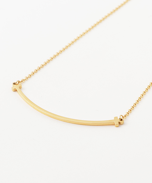 セール】Tスマイル ネックレス ステンレス（ネックレス）｜lily