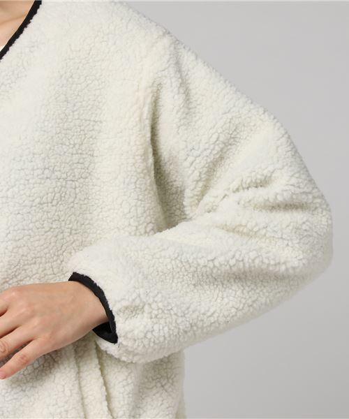 VENCEEXCHANGE（ヴァンスエクスチェンジ）の「ボアリバーシブルブルゾン               （ブルゾン・レディース・ホワイト/ブラック/オフホワイト・MEDIUM）」の13枚目の写真