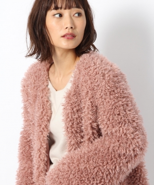 laboratory work(ラボラトリーワーク)の「プードルファーコート(その他アウター・レディース・ブラック/ピンク/グレー・MEDIUM)」の9枚目の写真