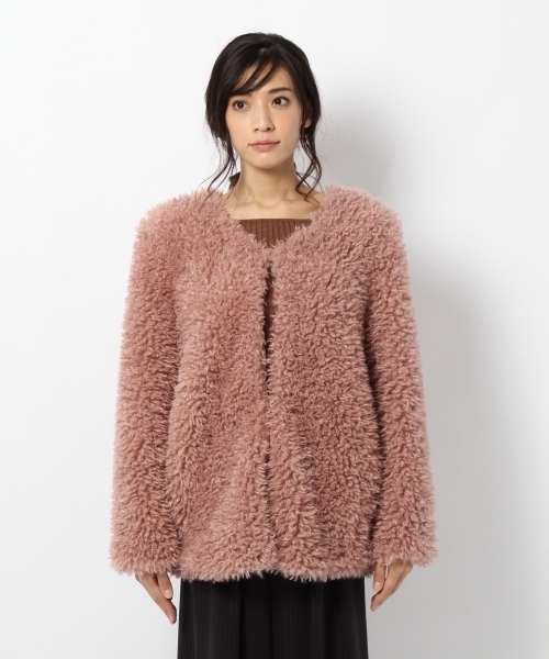 laboratory work(ラボラトリーワーク)の「プードルファーコート(その他アウター・レディース・ブラック/ピンク/グレー・MEDIUM)」の11枚目の写真