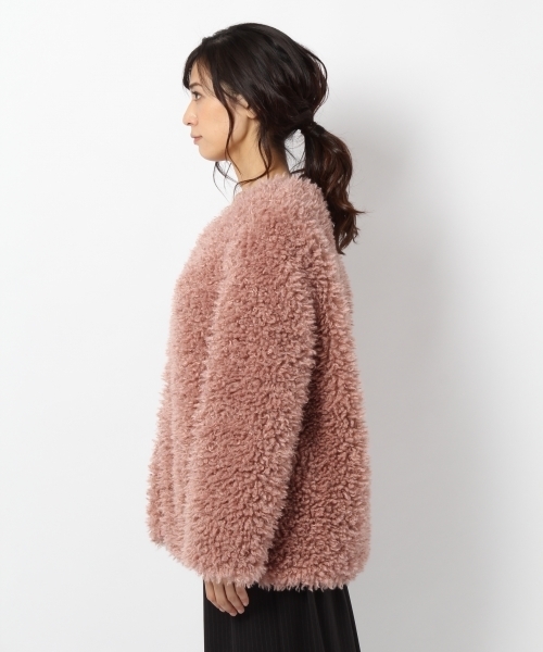 laboratory work(ラボラトリーワーク)の「プードルファーコート(その他アウター・レディース・ブラック/ピンク/グレー・MEDIUM)」の12枚目の写真