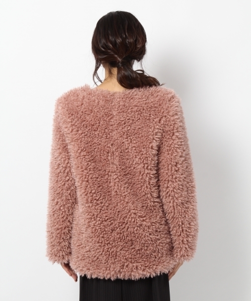 laboratory work(ラボラトリーワーク)の「プードルファーコート(その他アウター・レディース・ブラック/ピンク/グレー・MEDIUM)」の13枚目の写真