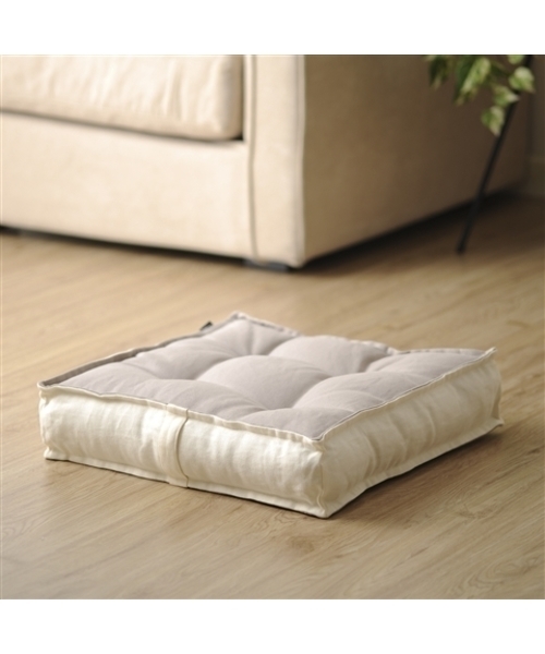 Francfranc フランフラン の 400x400 モニオ フロアクッション ベージュ クッション クッションカバー Wear