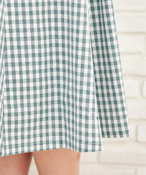 ROPE' PICNIC（ロペピクニック）の「【WEB限定】ギンガムチェックスカート（スカート・レディース・グレー/グリーン/ネイビー・38）」の7枚目の写真