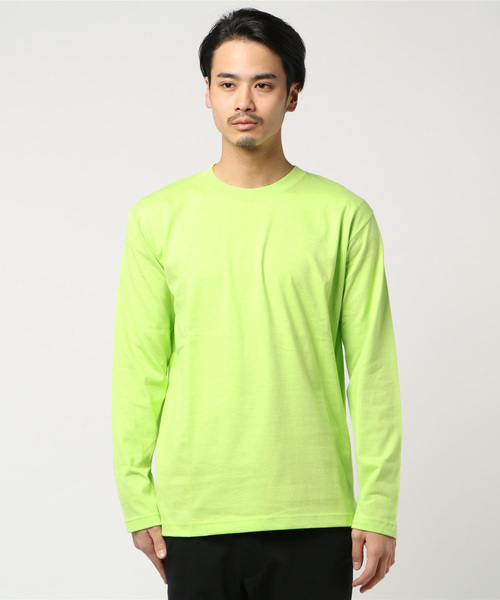 United Athle（ユナイテッドアスレ）の「【UNITED ATHLE】5.6oz L/STシャツ　カラー/5010（Tシャツ/カットソー・メンズ・ダークブラウン/ライトグレー/エメラルド/パープル/ダークグレー/ライトグリーン/カーキ/アイボリー/ブルー/レッド/ブラック/ピンク/ネイビー・SMALL/4/MEDIUM/LARGE）」の8枚目の写真