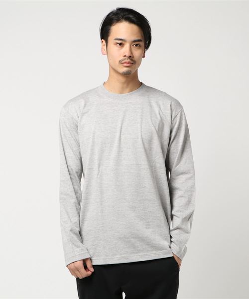 United Athle（ユナイテッドアスレ）の「【UNITED ATHLE】5.6oz L/STシャツ　カラー/5010（Tシャツ/カットソー・メンズ・ダークブラウン/ライトグレー/エメラルド/パープル/ダークグレー/ライトグリーン/カーキ/アイボリー/ブルー/レッド/ブラック/ピンク/ネイビー・SMALL/4/MEDIUM/LARGE）」の4枚目の写真