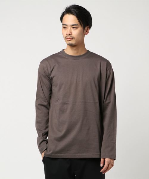 United Athle（ユナイテッドアスレ）の「【UNITED ATHLE】5.6oz L/STシャツ　カラー/5010（Tシャツ/カットソー・メンズ・ダークブラウン/ライトグレー/エメラルド/パープル/ダークグレー/ライトグリーン/カーキ/アイボリー/ブルー/レッド/ブラック/ピンク/ネイビー・SMALL/4/MEDIUM/LARGE）」の5枚目の写真