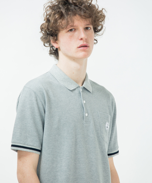 rehacer(レアセル)の「rehacer : Snap Dot Polo Shirt(Tシャツ/カットソー・メンズ・ブラック/グレー・LARGE/MEDIUM/SMALL)」の4枚目の写真
