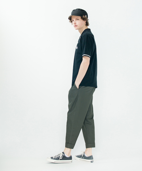 rehacer(レアセル)の「rehacer : Snap Dot Polo Shirt(Tシャツ/カットソー・メンズ・ブラック/グレー・LARGE/MEDIUM/SMALL)」の5枚目の写真