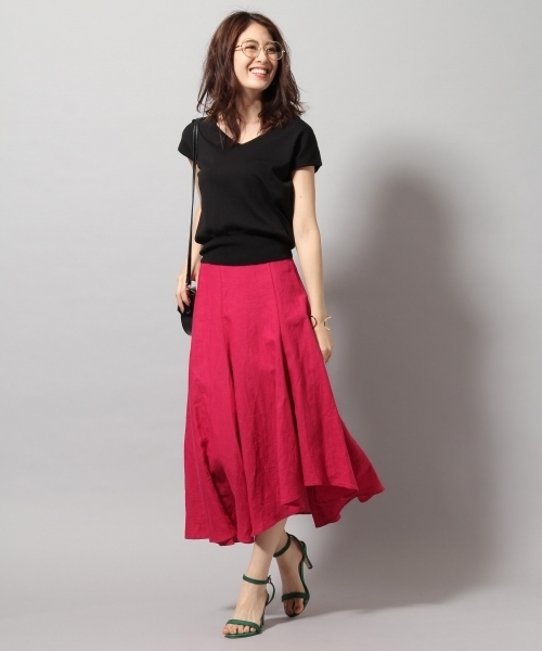 Andemiu(アンデミュウ)の「フレンチアクセツキニットプルオーバー792964(ニット/セーター・レディース・ブラック/グレー/レッド/オフホワイト・FREE)」の11枚目の写真