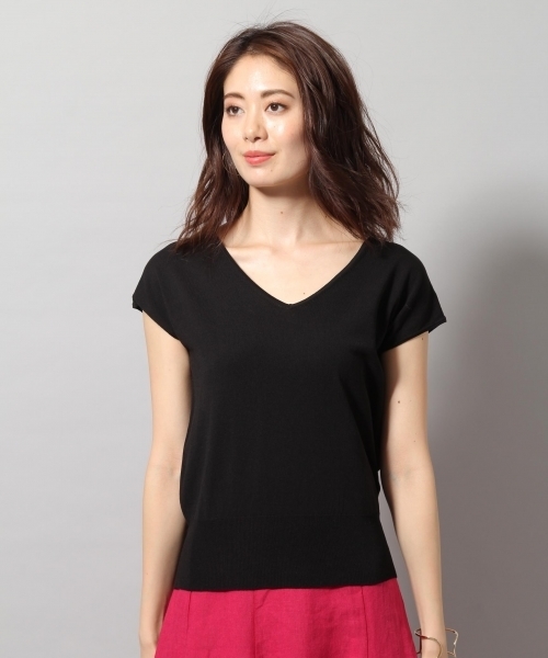 Andemiu(アンデミュウ)の「フレンチアクセツキニットプルオーバー792964(ニット/セーター・レディース・ブラック/グレー/レッド/オフホワイト・FREE)」の21枚目の写真