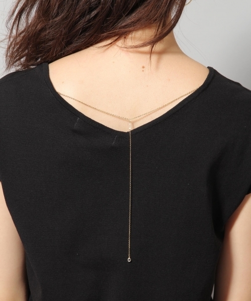 Andemiu(アンデミュウ)の「フレンチアクセツキニットプルオーバー792964(ニット/セーター・レディース・ブラック/グレー/レッド/オフホワイト・FREE)」の6枚目の写真