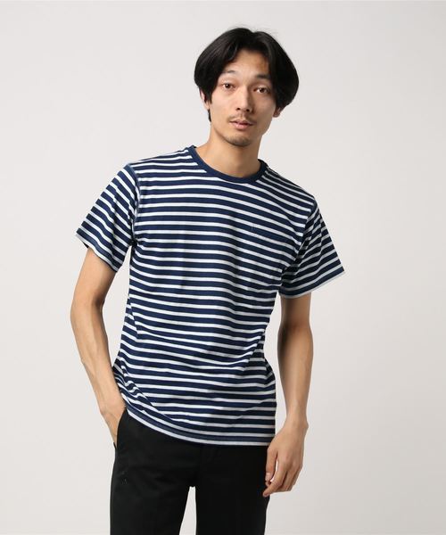おしゃれスタ(オシャレスタ)の「インディゴ半袖Tシャツ(IR)(Tシャツ/カットソー・メンズ・ブルー系その他2/ブルー系その他/ブルー/ネイビー・XL/L/M)」の8枚目の写真