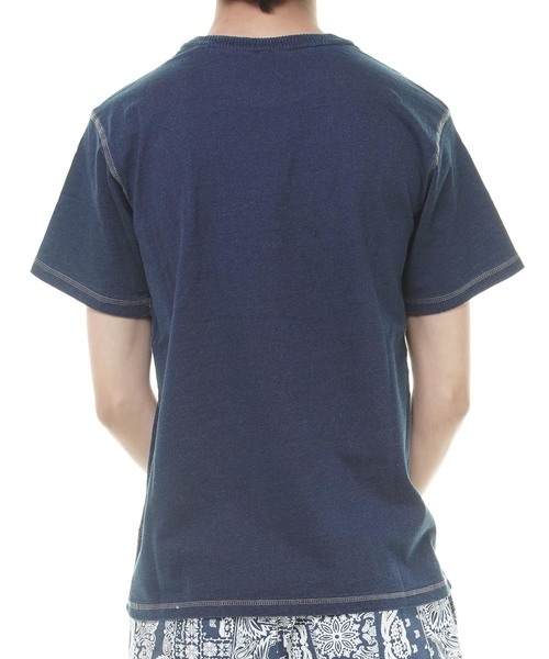 おしゃれスタ(オシャレスタ)の「インディゴ半袖Tシャツ(IR)(Tシャツ/カットソー・メンズ・ブルー系その他2/ブルー系その他/ブルー/ネイビー・XL/L/M)」の9枚目の写真