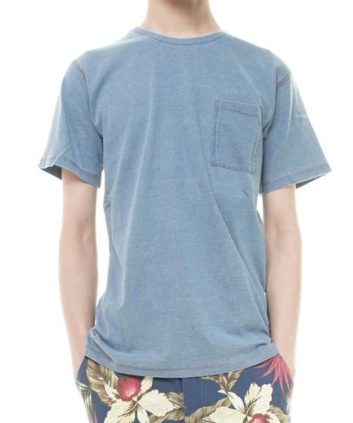 おしゃれスタ(オシャレスタ)の「インディゴ半袖Tシャツ(IR)(Tシャツ/カットソー・メンズ・ブルー系その他2/ブルー系その他/ブルー/ネイビー・XL/L/M)」の10枚目の写真