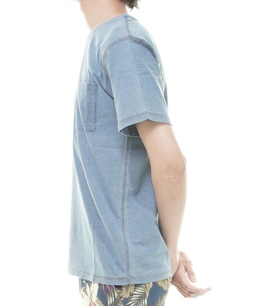 おしゃれスタ(オシャレスタ)の「インディゴ半袖Tシャツ(IR)(Tシャツ/カットソー・メンズ・ブルー系その他2/ブルー系その他/ブルー/ネイビー・XL/L/M)」の11枚目の写真