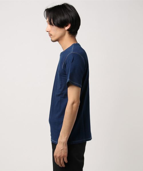 おしゃれスタ(オシャレスタ)の「インディゴ半袖Tシャツ(IR)(Tシャツ/カットソー・メンズ・ブルー系その他2/ブルー系その他/ブルー/ネイビー・XL/L/M)」の16枚目の写真