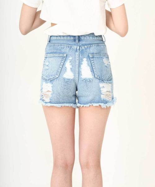 ENVYM（アンビー）の「Ｈｉｐ Ｃｕｔｔｉｎｇ ＳＰＴ（デニムパンツ・レディース・サックスブルー・MEDIUM/SMALL）」の5枚目の写真