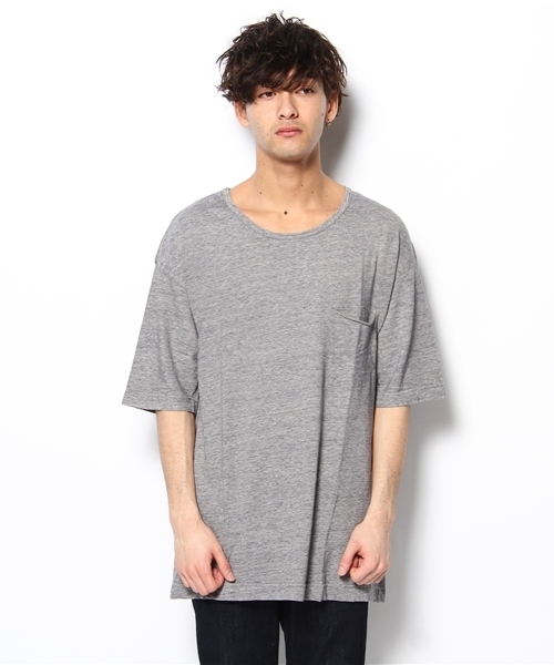 Lui's（ルイス）の「Lui's×meiple BIGTシャツ（Tシャツ/カットソー・メンズ・ホワイト/ネイビー/ターコイズブルー/レッド・FREE）」の5枚目の写真